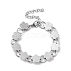 304 Stainless Steel Link Chain Bracelets for Women BJEW-Q343-04A-P-1