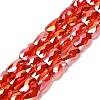 Electroplate Glass Beads Strands EGLA-P066-01A-AB09-1
