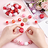   1 Set Mixed Style Acrylic Round Beads Sets SACR-PH0001-52J-3