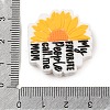 Sunflower Food Grade Eco-Friendly Silicone Focal Beads SIL-C006-04-3