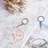 Olycraft DIY Animal Theme Keychain Making Kits DIY-OC0001-52-4