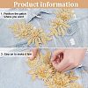 Polyester Embroidered Floral Lace Collar DIY-WH0326-47C-4