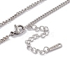 Non-Tarnish 201 Stainless Steel Curb Chain Necklace for Men Women NJEW-P268-A27-1X5-3