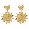 Alloy Stud Earrings EJEW-D300-02G-04-1