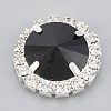 Brass Rhinestone Flat Back Cabochons RB-S048-16A-1