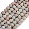 Natural Aqua Terra Jasper Beads Strands G-N0128-48F-8mm-2