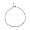 Faceted Gradient Color Glass Beaded Necklaces for Women NJEW-JN04195-2