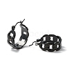 304 Stainless Steel Cuban Link Chunky Hoop Earrings for Women EJEW-P197-07EB-2