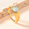 304 Stainless Steel with Cubic Zirconia Finger Rings FS-WG76F9A-15-1