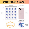 8 Sheets Plastic Waterproof Self-Adhesive Picture Stickers DIY-WH0428-060-2