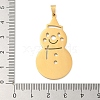 Christmas Theme 304 Stainless Steel Pendants STAS-Q005-01G-03-3