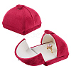 Velvet Finger Ring Package Boxes CON-WH0085-195A-1