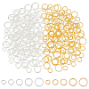 300Pcs 10 Styles Brass Open Jump Rings KK-WR0001-45-1