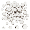 80Pcs 4 Styles Rack Plating Brass Spacer Beads KK-PH0006-86-1