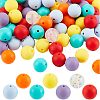 CHGCRAFT 100Pcs Silicone Beads SIL-CA0001-13-1