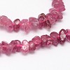 Chips Natural Red Tourmaline Beads Strands X-G-N0164-29-2