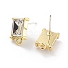 Alloy Glass Rhinestone Stud Earring Finding Accessories FIND-U006-12G-02-2