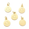 Golden Plated 304 Stainless Steel Charms STAS-C022-01I-G-1