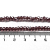 Electroplate Transparent Glass Beads Strands EGLA-A035-T3mm-A13-4