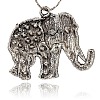 Tibetan Style Alloy Rhinestone Big Pendants LS-ALRI-L048-01AS-2