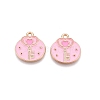 Valentine's Day Theme Alloy Enamel Pendants ENAM-T020-50E-02-1