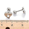 201 Stainless Steel Barbell Cartilage Earrings EJEW-R147-36-4