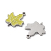 304 Stainless Steel Enamel Pendants STAS-P339-15P-03-2