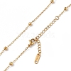 Ion Plating(IP) 304 Stainless Steel Satellite Chain Necklace for Men Women NJEW-K245-011A-2