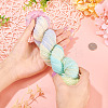 1 Skein 80% Wool 20% Acrylic Fiber Rainbow Segment Dyed Yarn OCOR-TA0003-02B-8