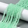 Baking Paint Imitation Jade Glass Bead Strands X-DGLA-A034-J4MM-A22-2