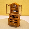 Wooden Bookcase Miniature Ornaments PW-WG20F43-01-4