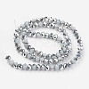Electroplate Opaque Glass Beads Strands LS-EGLA-A034-P4mm-M09-2