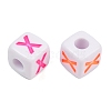 Opaque Acrylic Enamel European Beads AC-ACBA1794-04X-2