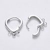 Brass Huggie Hoop Earring Findings X-KK-T049-16P-NF-2