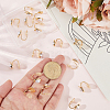 10Pcs Half Round Brass Ear Cuff Findings KK-BBC0022-47-4