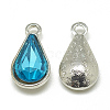 Alloy Glass Pendants PALLOY-T029-8x13mm-12-1