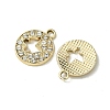 UV Plating Alloy Rhinestone Pendants FIND-B039-02G-04-2