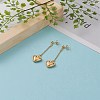 304 Stainless Steel Dangle Stud Earrings EJEW-JE04434-2