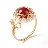 Natural Red Agate Finger Ring for Girl Women X1-RJEW-TA00012-2-1