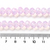 Baking Painted Transparent Glass Beads Strands DGLA-A034-J8MM-D09-4