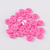 2-Hole Flat Round Resin Sewing Buttons for Costume Design BUTT-E119-34L-06-1