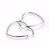 Tarnish Resistant 201 Stainless Steel Hoop Earrings EJEW-A052-09B-2