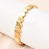 304 Stainless Steel Hinged Bangles for Women BJEW-B168-06G-1