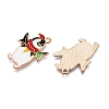 Christmas Theme Alloy Enamel Pendants ENAM-T020-33E-2