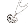 Stainless Steel Pendants Necklaces NJEW-U003-01E-P-1