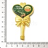 Christmas Deer Print Brass & Resin Wax Stamp Handles LS-AJEW-A058-02A-3