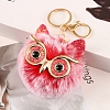 Owl Furry Pom-Pom Keychain for Women PW-WG49E57-12-1