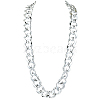 1Pc Acrylic Cuban Link Chain Necklaces for Men NJEW-SP0001-09B-S-1