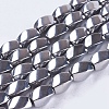Non-Magnetic Synthetic Hematite Beads Strands X-G-Q874-8x5mm-5-1