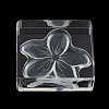 5-Petal Flower Silicone Clear Stamps with Acrylic Blocks DIY-G121-07A-3